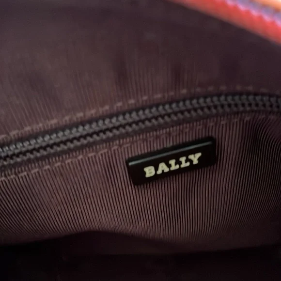 Bally vintage Orange Leather Shoulder Bag - Picture 5 of 6